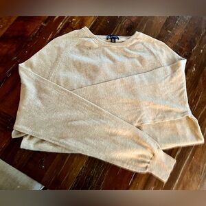 NWOT tan J Crew Pima light weight sweater